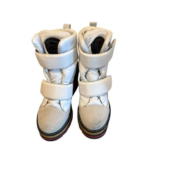 Super Stylish Pajar White Winter Boots white snow apres ski Theona wedge heel - Picture 1 of 10